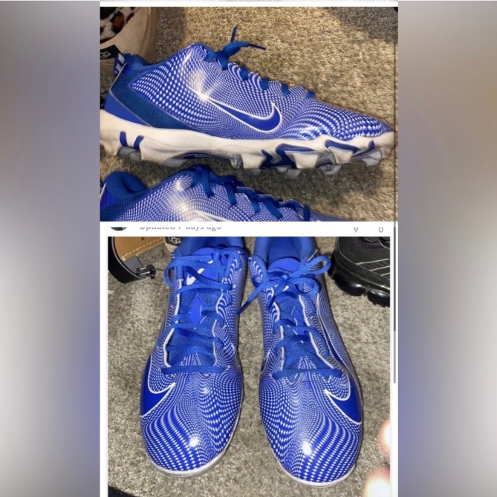 COPY - Size 11 blue nike football cleats